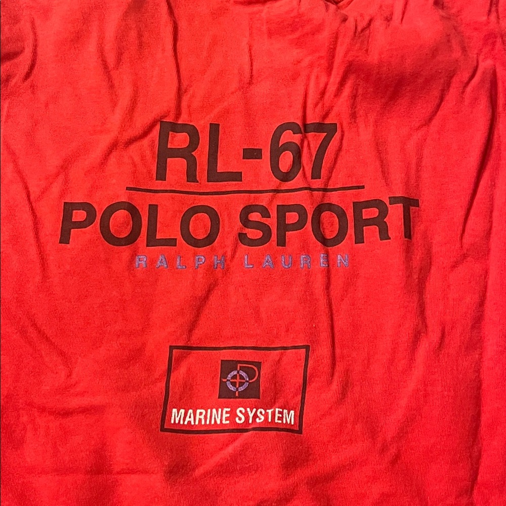 Polo Sport Ralph Lauren Rl-67 Marine Systems Vintage Us-67 T Shirt Mens Large View 4